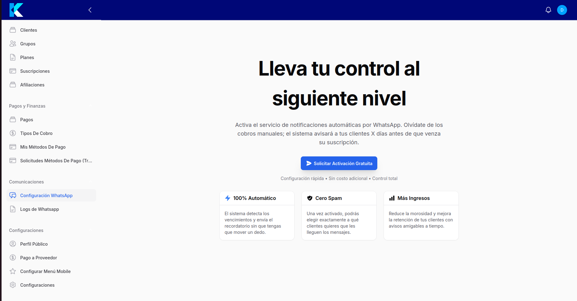 Configuracion Escritorio